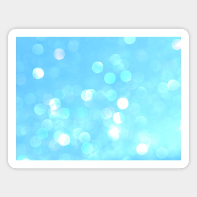 Aqua Blue Sparkles Magnet by NewburyBoutique